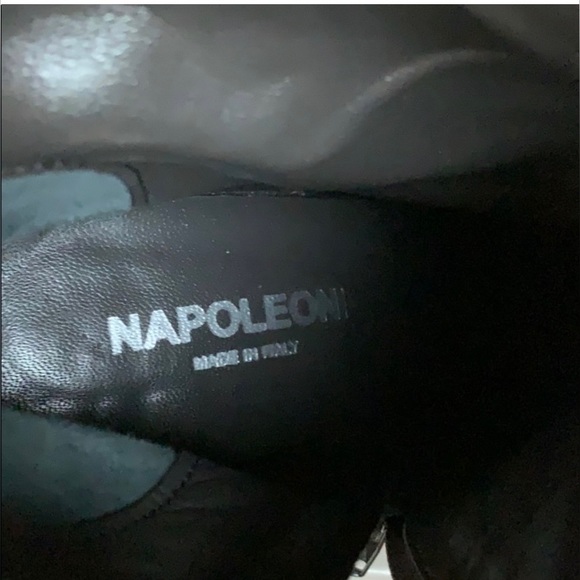 Napoelini Glossy Leather and Pony Hair Bootie 40 - Picture 5 of 6